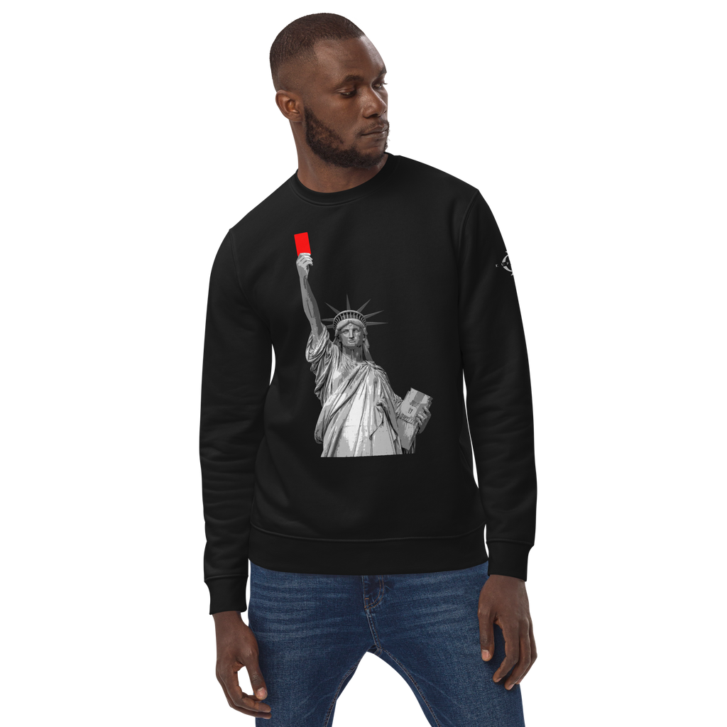 Sweatshirt - Liberty's Red Card - Noir Euphron Store