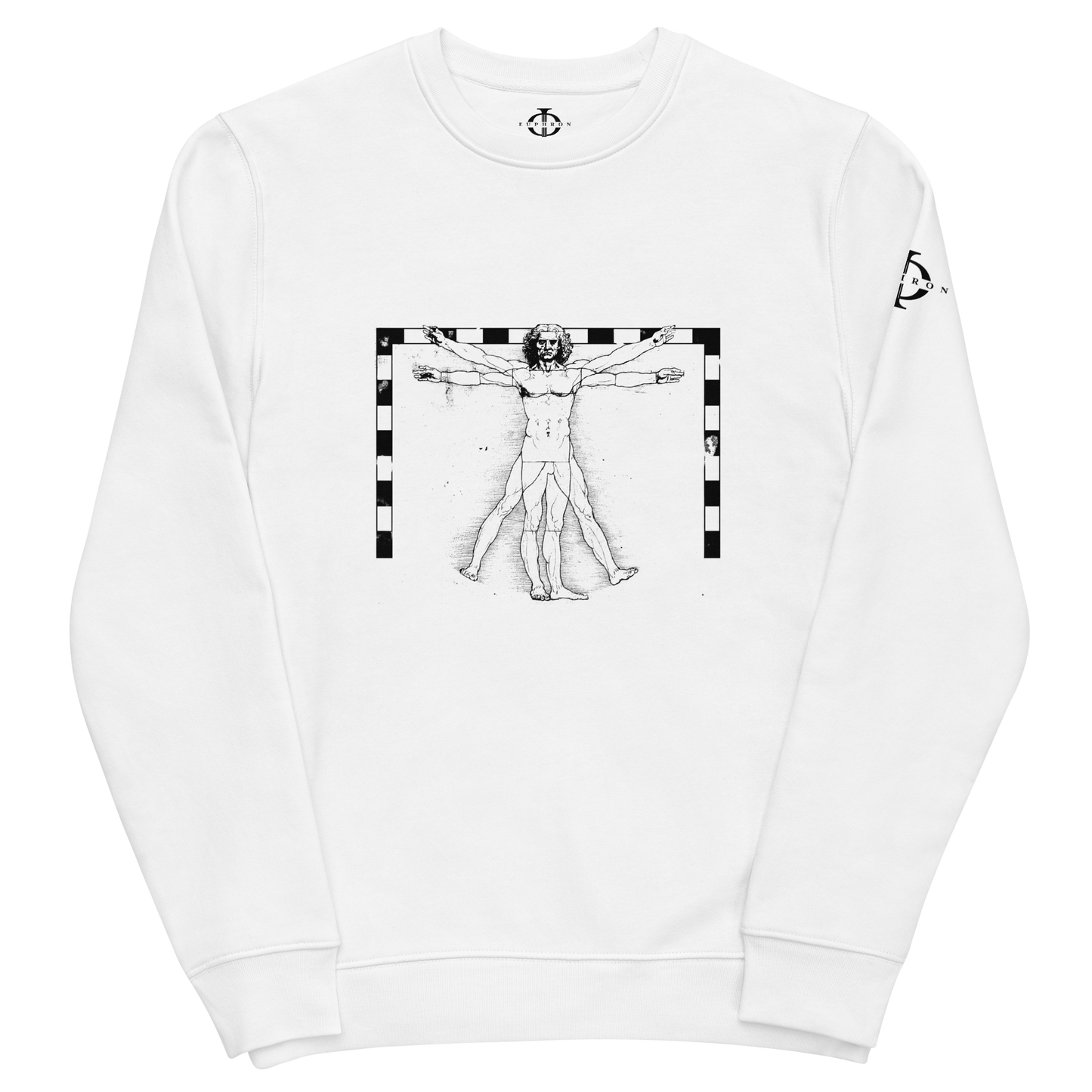 Sweatshirt - The Vitruvian Handball Goalkeeper - Blanc