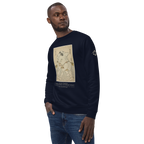 Sweatshirt - The sumo wrestlers Uzugafuchi Kandayu and Takasaki Ichijuro, Hokusai - Bleu marine Euphron Store