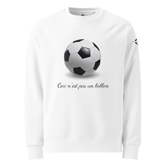 Sweatshirt - Ceci n'est pas un ballon de football - Blanc