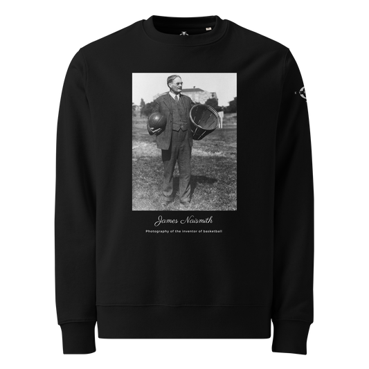 Sweatshirt - James Naismith, inventor of basketball - Noir