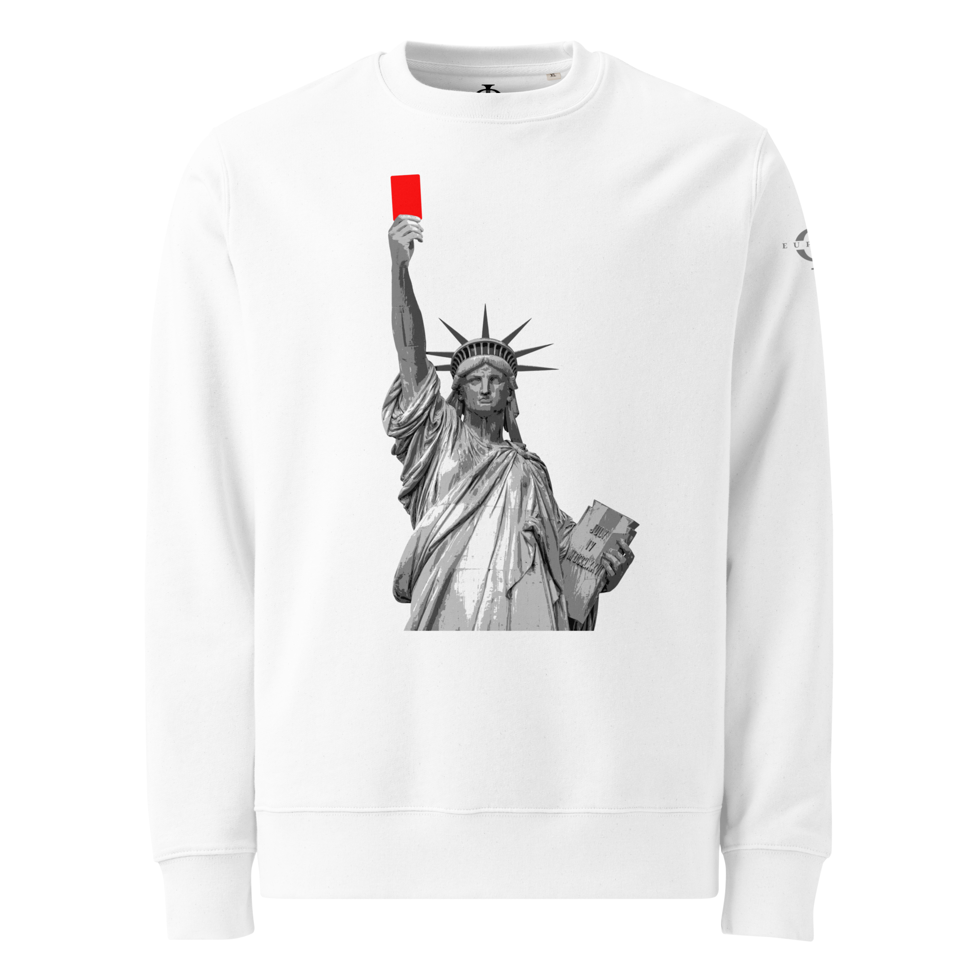 Sweatshirt - Liberty's Red Card - Blanc Euphron Store
