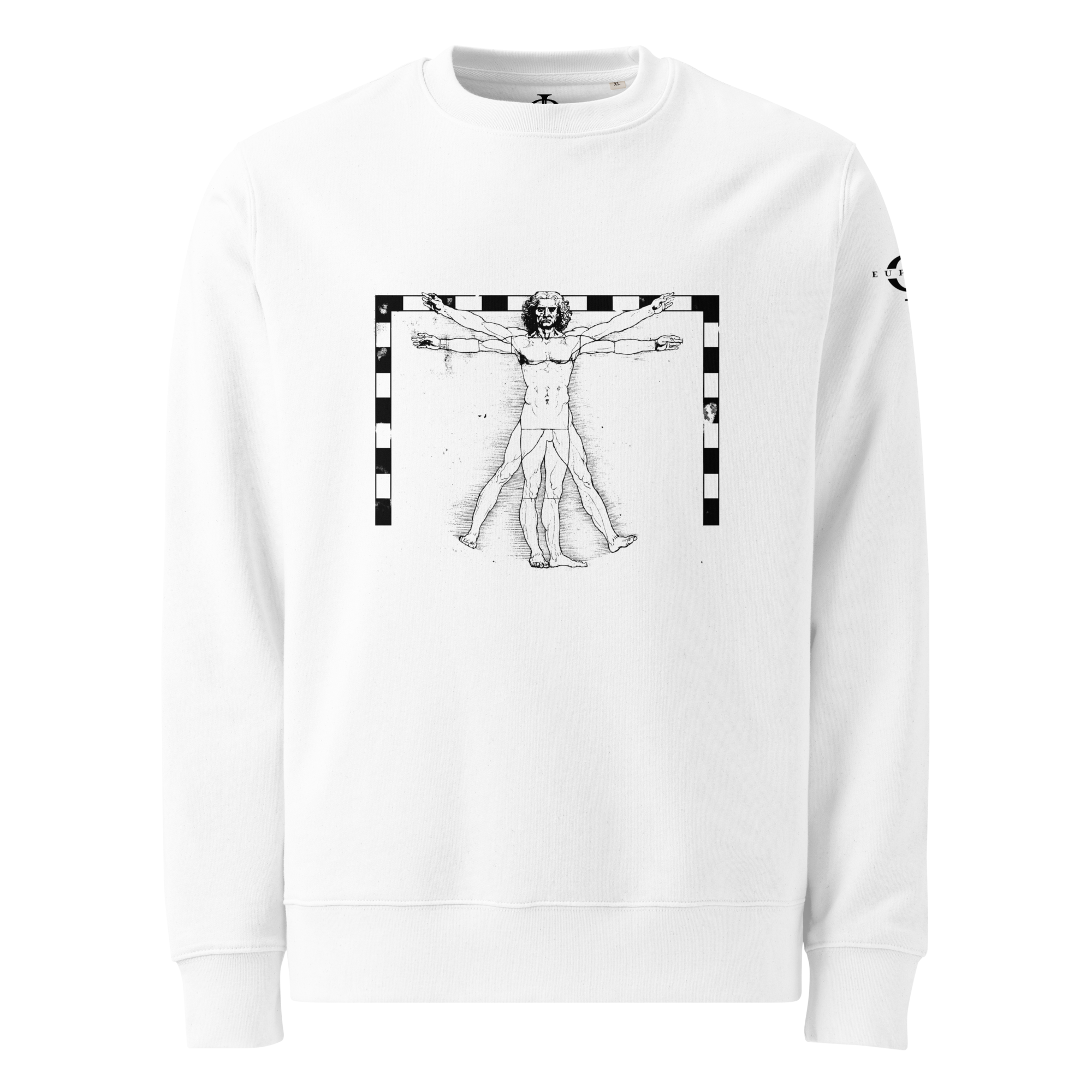 Sweatshirt - The Vitruvian Handball Goalkeeper - Blanc Euphron Store