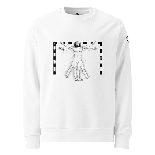 Sweatshirt - The Vitruvian Handball Goalkeeper - Blanc