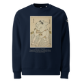 Sweatshirt - The sumo wrestlers Uzugafuchi Kandayu and Takasaki Ichijuro, Hokusai - Bleu marine Euphron Store