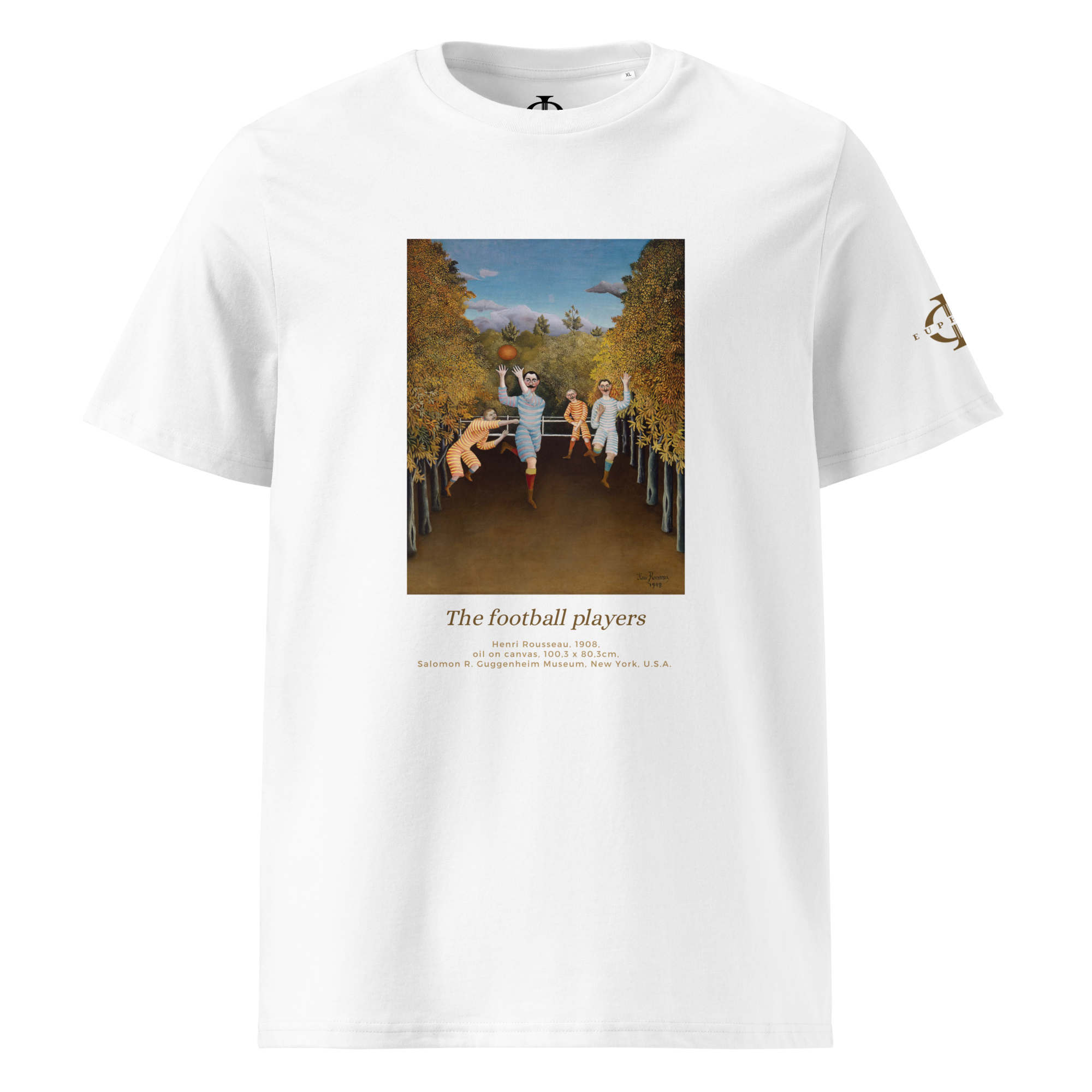 T-shirt - The football players, Henri Rousseau - Blanc Euphron Store