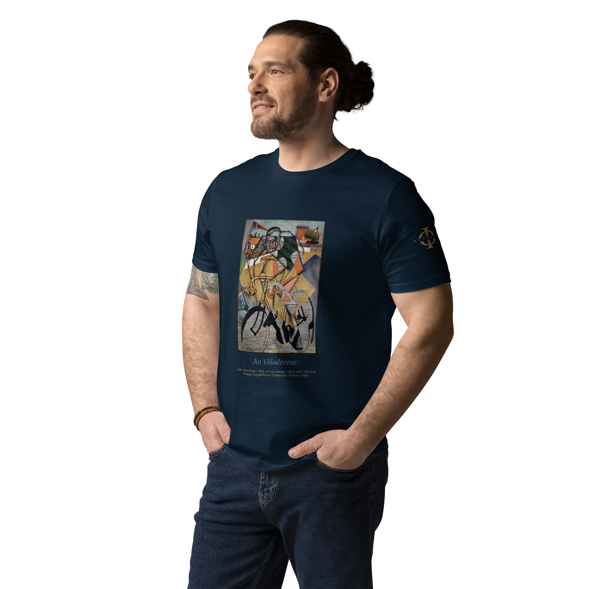 T-shirt - Au Vélodrome, Jean Metzinger - Bleu marine Euphron Store