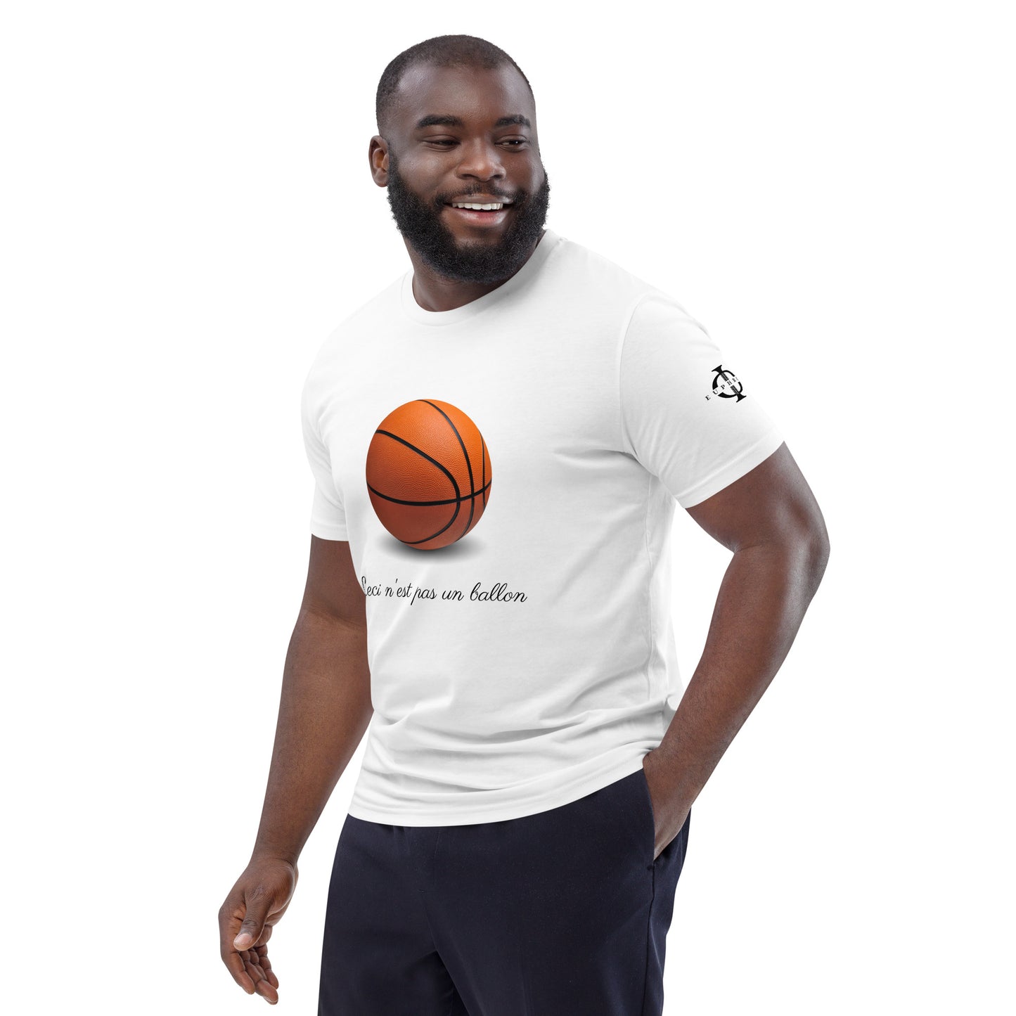 T-shirt - Ceci n'est pas un ballon de basketball - Blanc