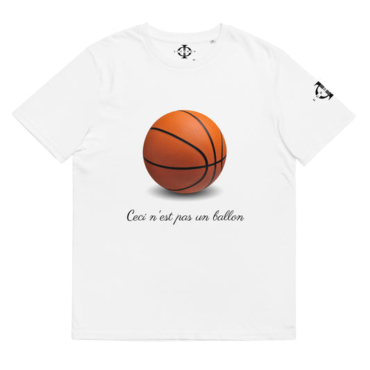 T-shirt - Ceci n'est pas un ballon de basketball - Blanc