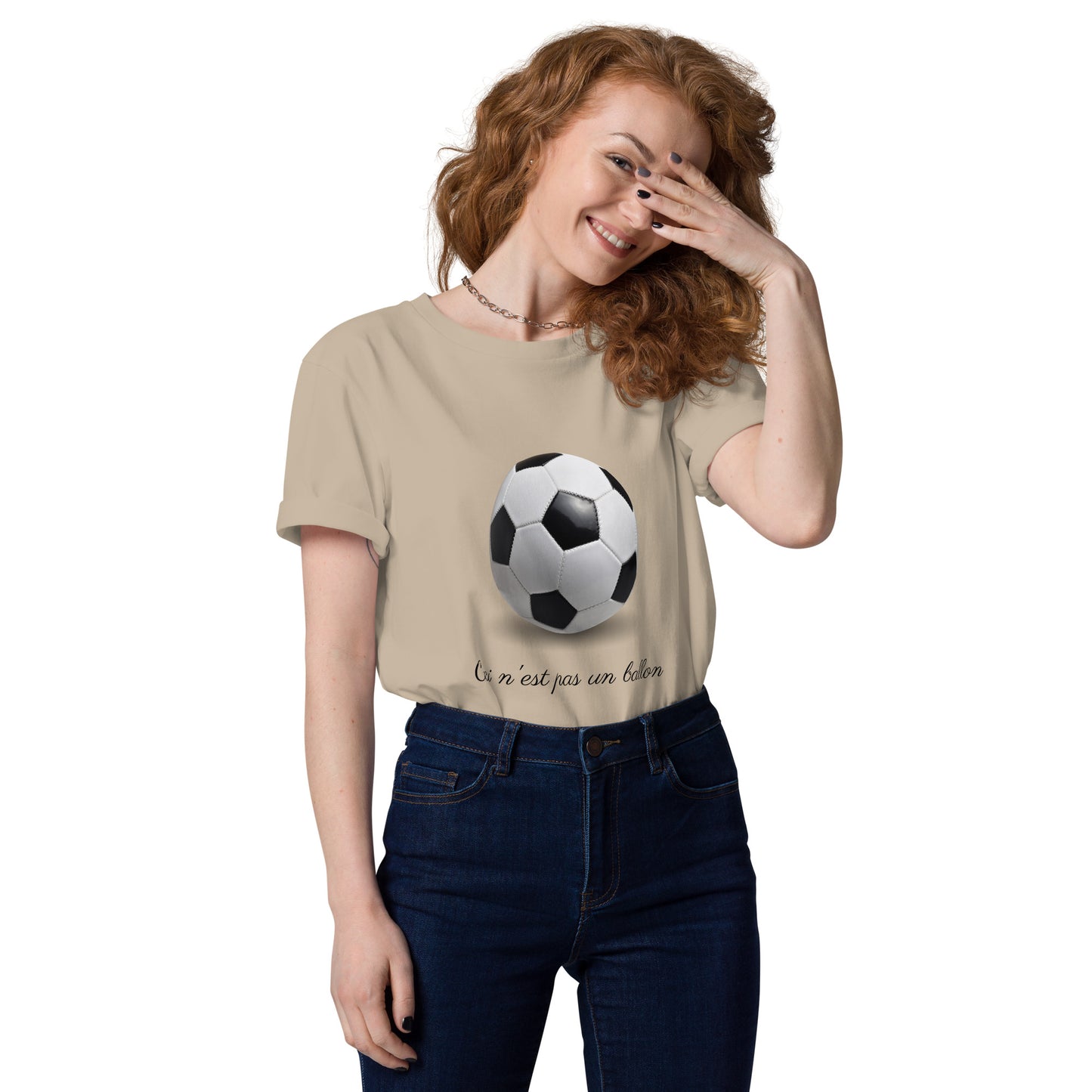 T-shirt  - Ceci n'est pas un ballon de football - Sable