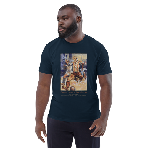 T-shirt - Football match at the Minettes - Bleu marine Euphron Store