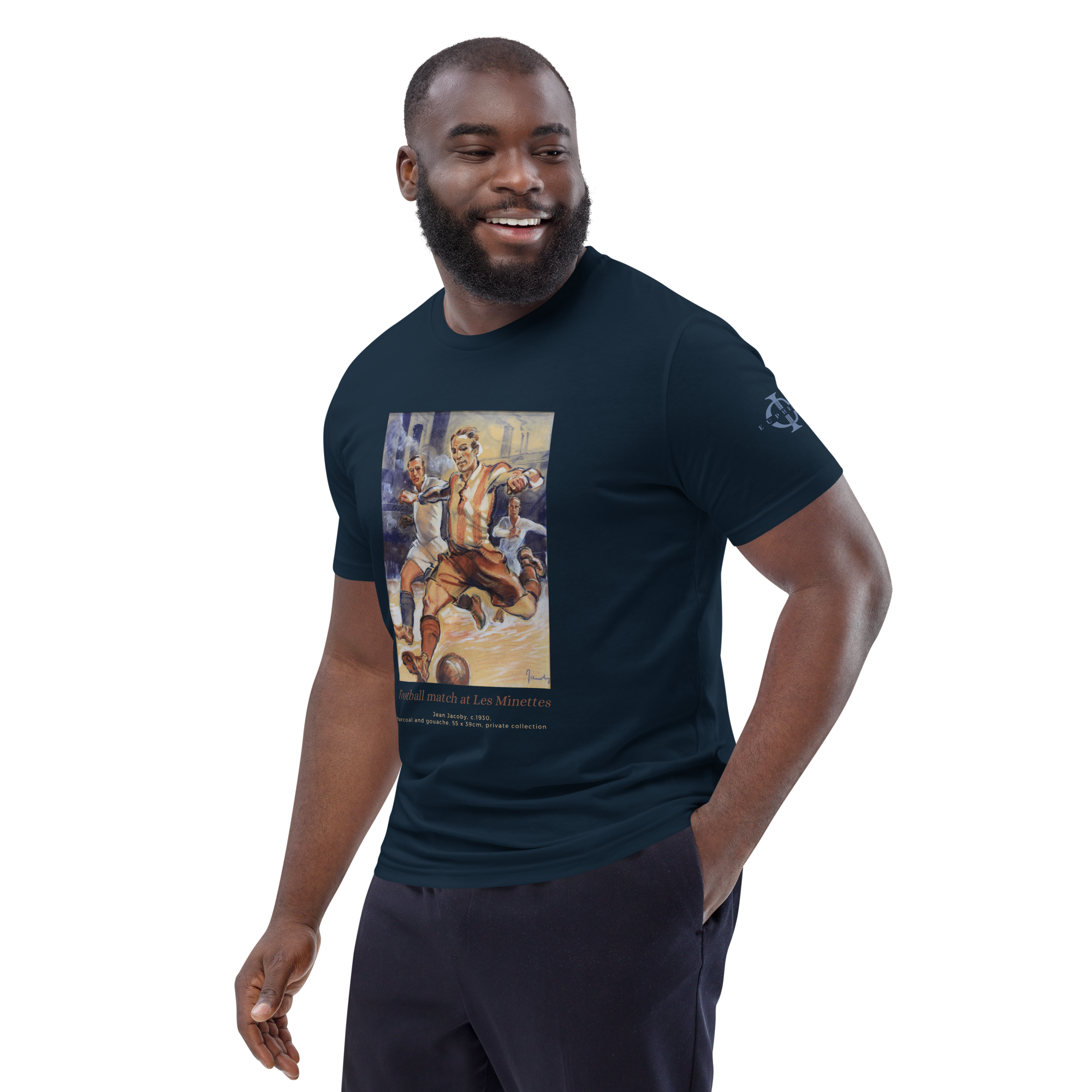 T-shirt - Football match at the Minettes - Bleu marine Euphron Store