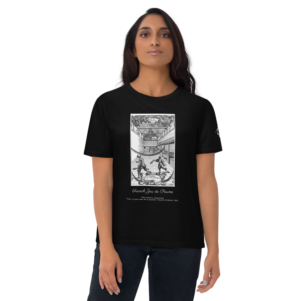 T-shirt - French Jeu de paume - Noir Euphron Store
