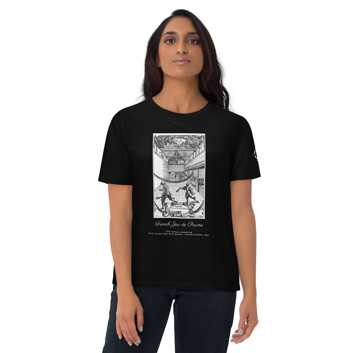 T-shirt - French Jeu de paume - Noir