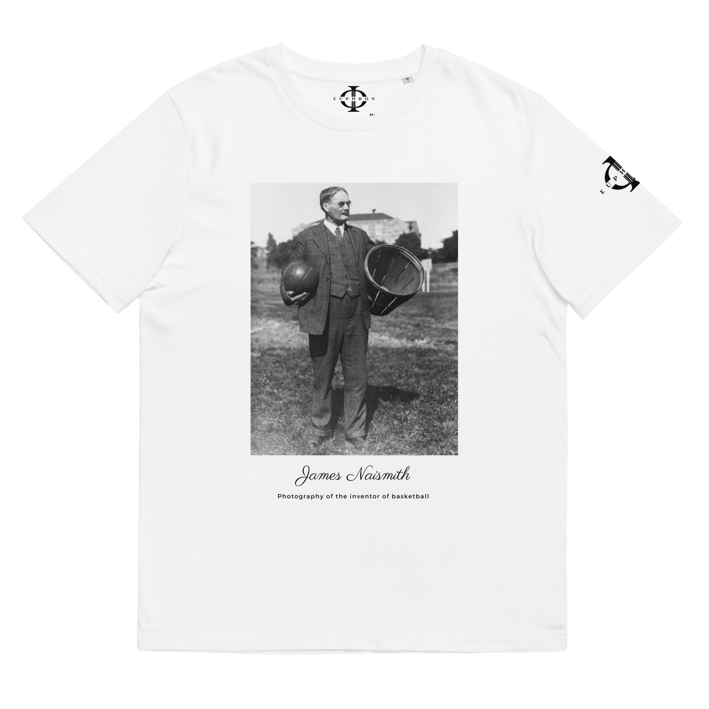 T-shirt - James Naismith, inventor of basketball - Blanc