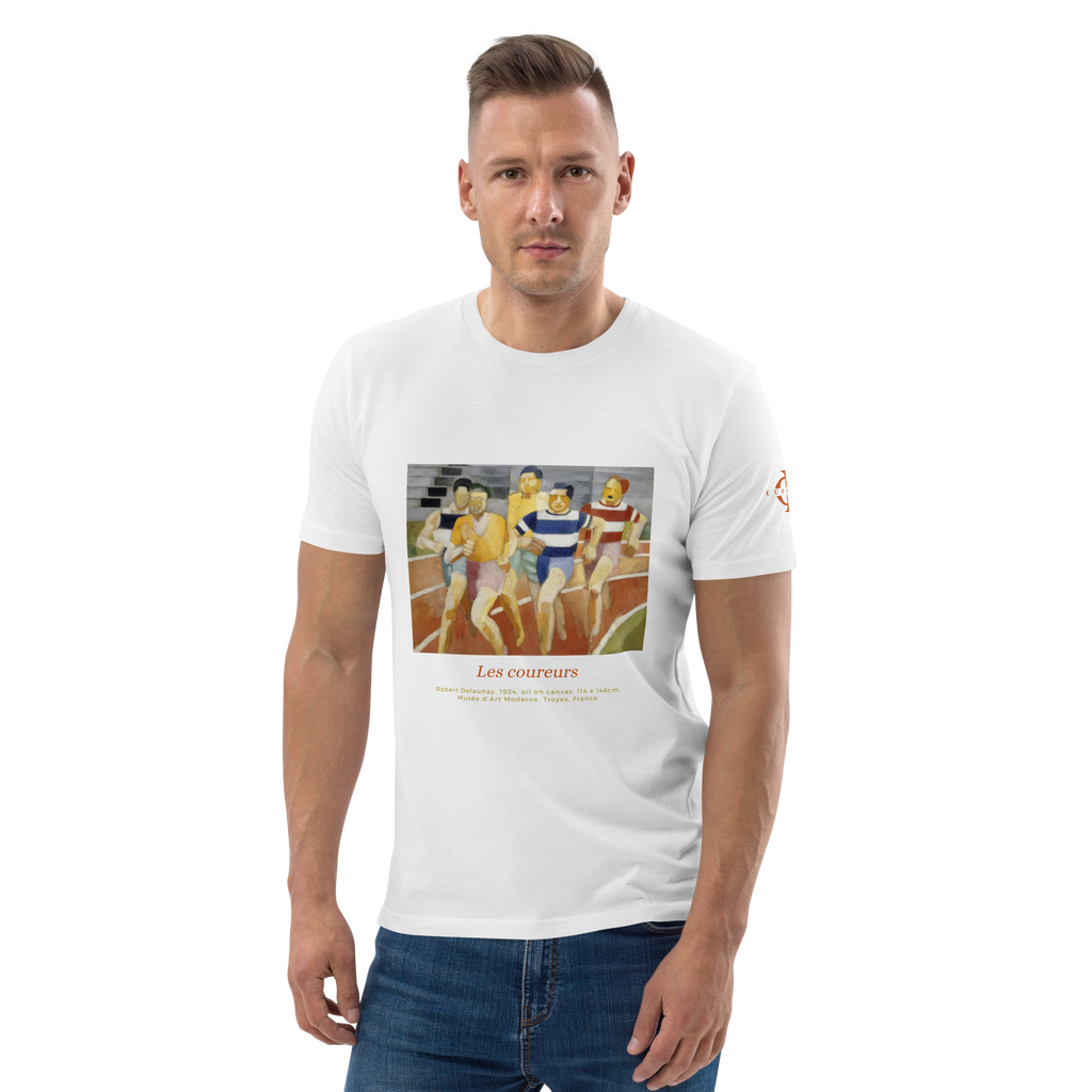 T-shirt - Les Coureurs, Robert Delaunay - Blanc Euphron Store