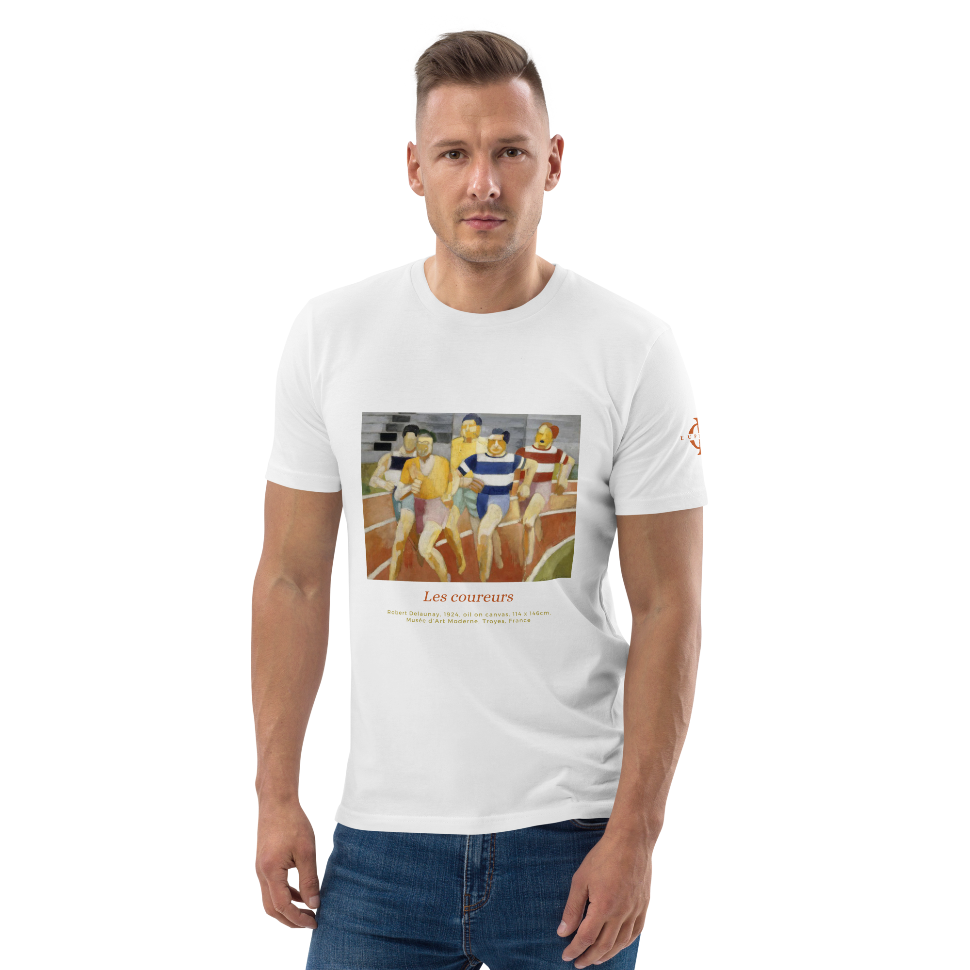 T-shirt - Les Coureurs, Robert Delaunay - Blanc Euphron Store
