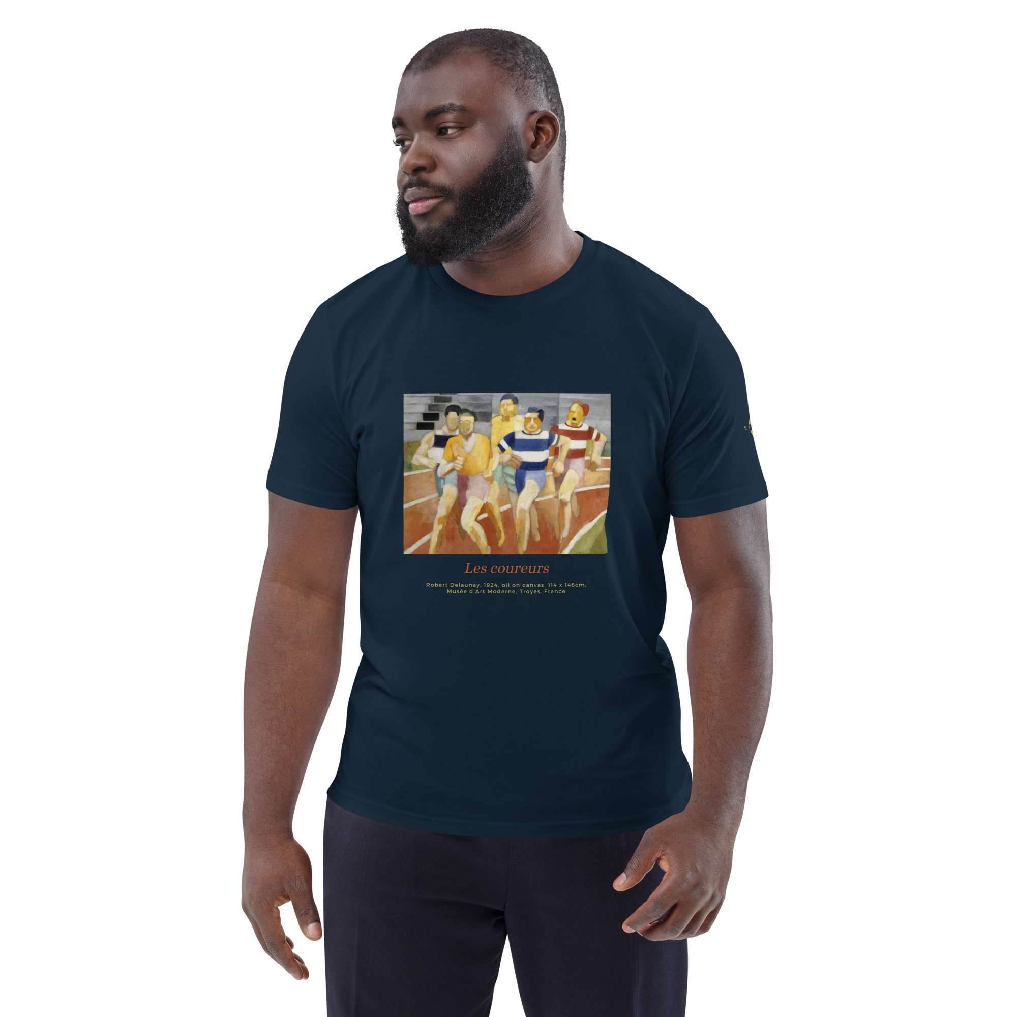 T-shirt - Les Coureurs, Robert Delaunay - Bleu marine Euphron Store