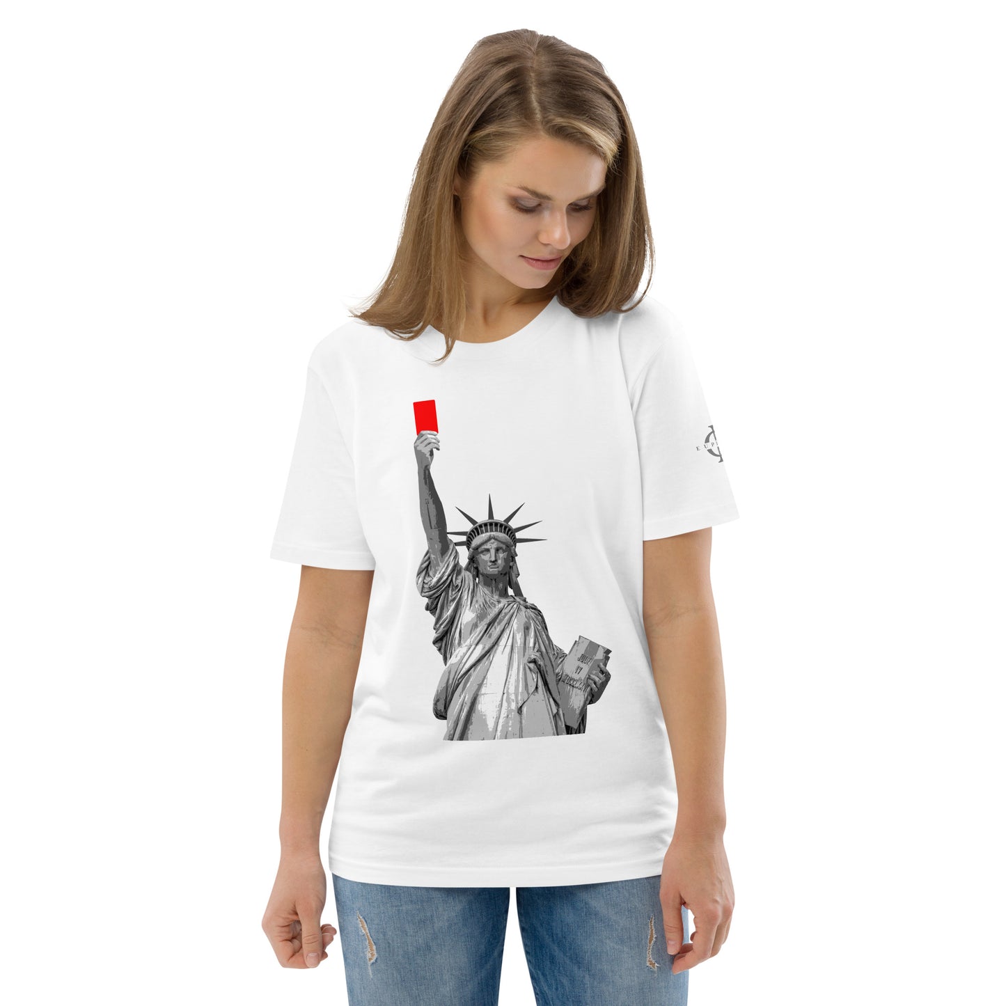 T-shirt - Liberty's Red Card - Blanc