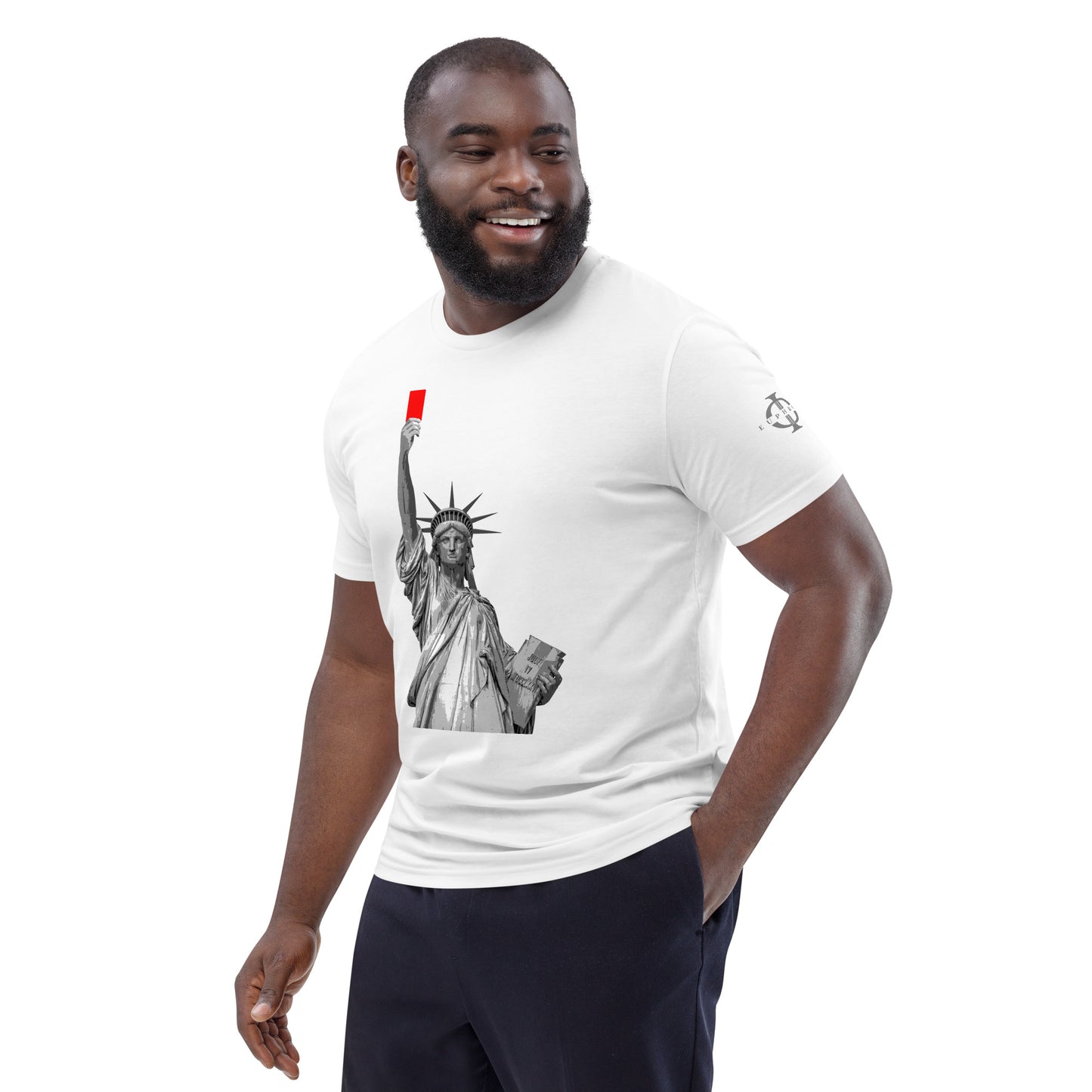 T-shirt - Liberty's Red Card - Blanc