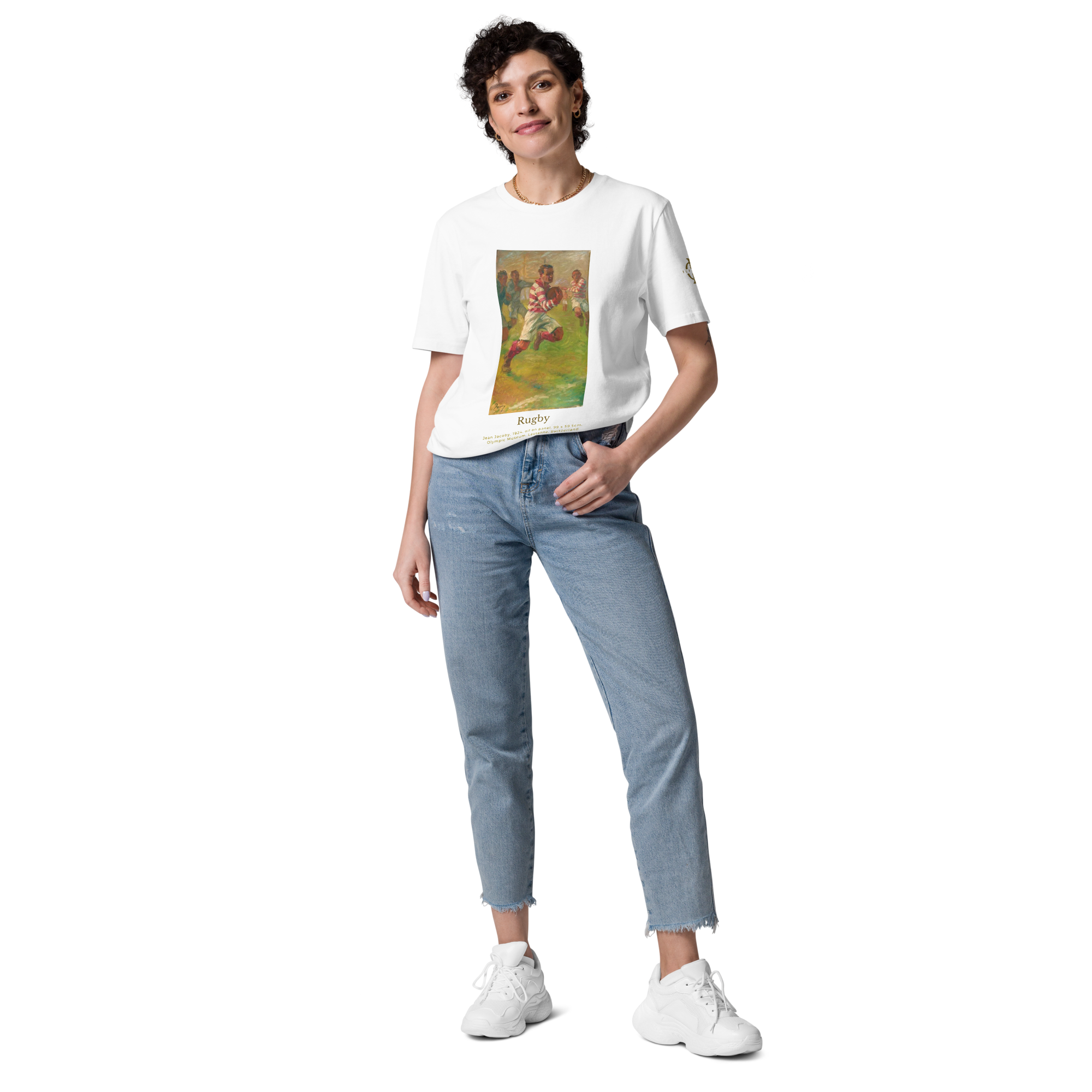 T-shirt - Rugby, Jean Jacoby - Blanc Euphron Store