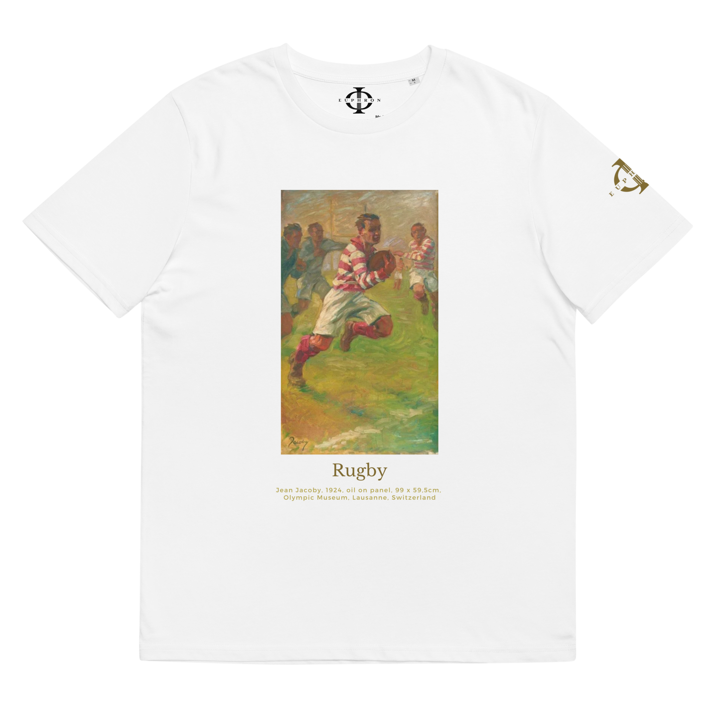 T-shirt - Rugby, Jean Jacoby - Blanc