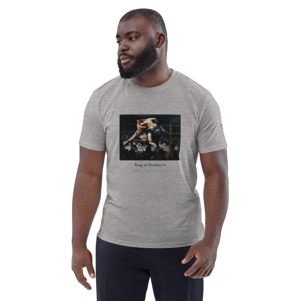 T-shirt - Stag at Sharkey's, George Bellows - Gris Euphron Store