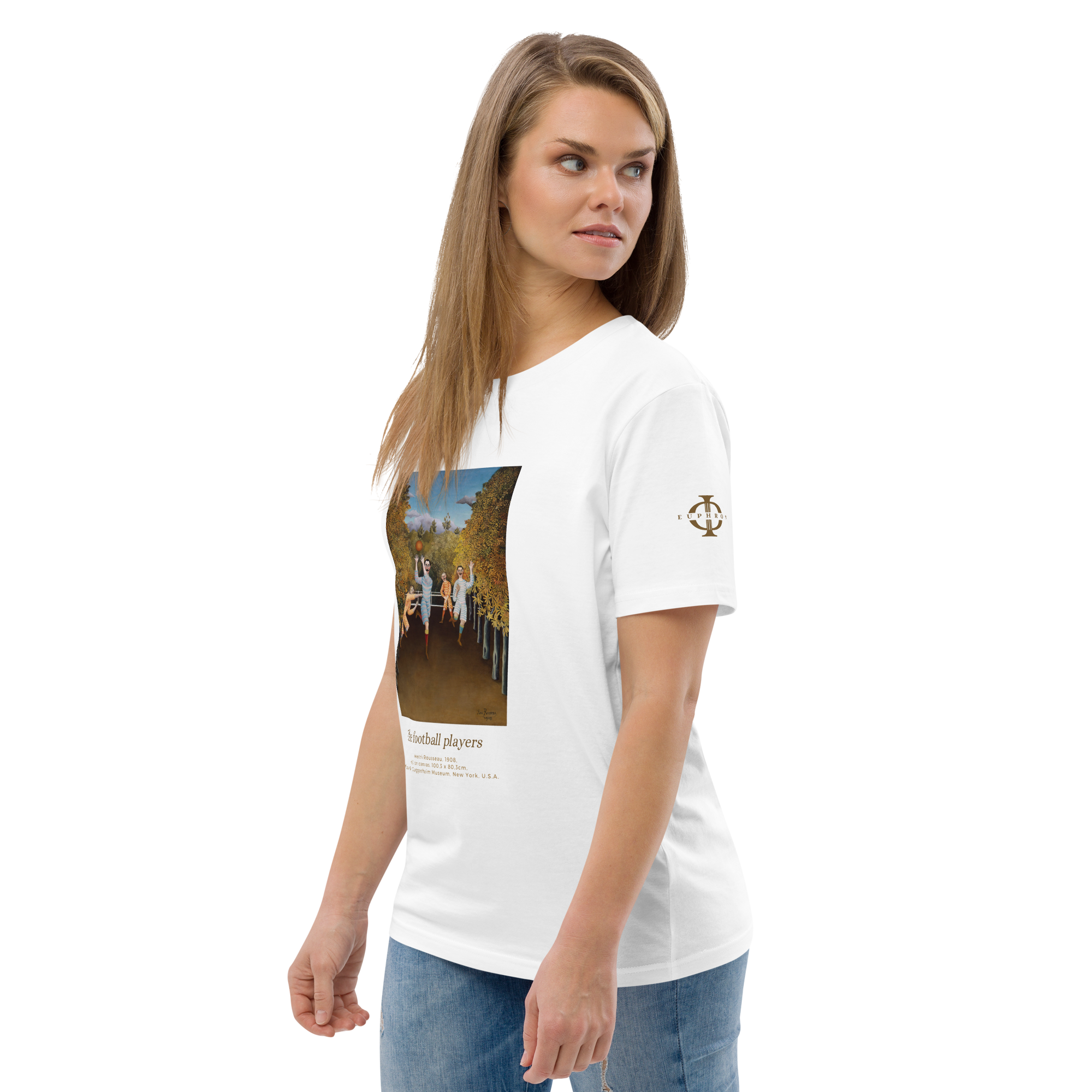 T-shirt - The football players, Henri Rousseau - Blanc Euphron Store