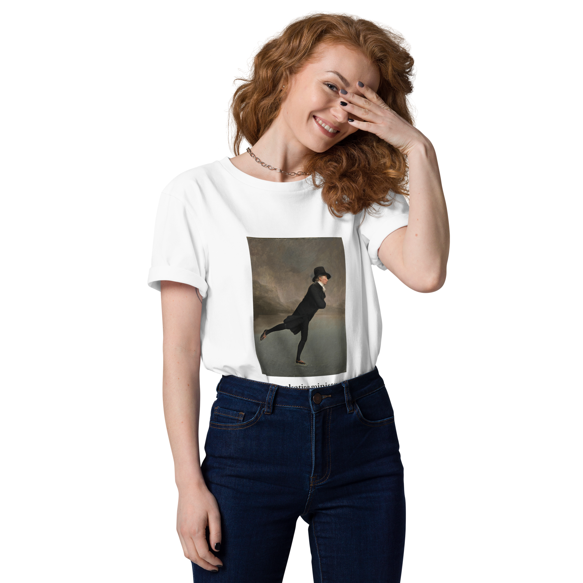 T-shirt - The skating minister, Henry Raeburn - Blanc Euphron Store