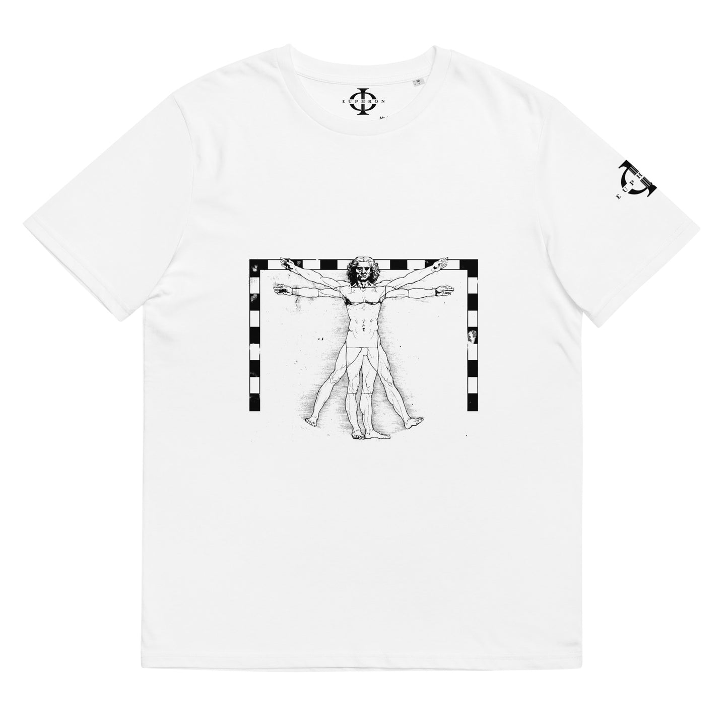 T-shirt - The Vitruvian Handball Goalkeeper - Blanc