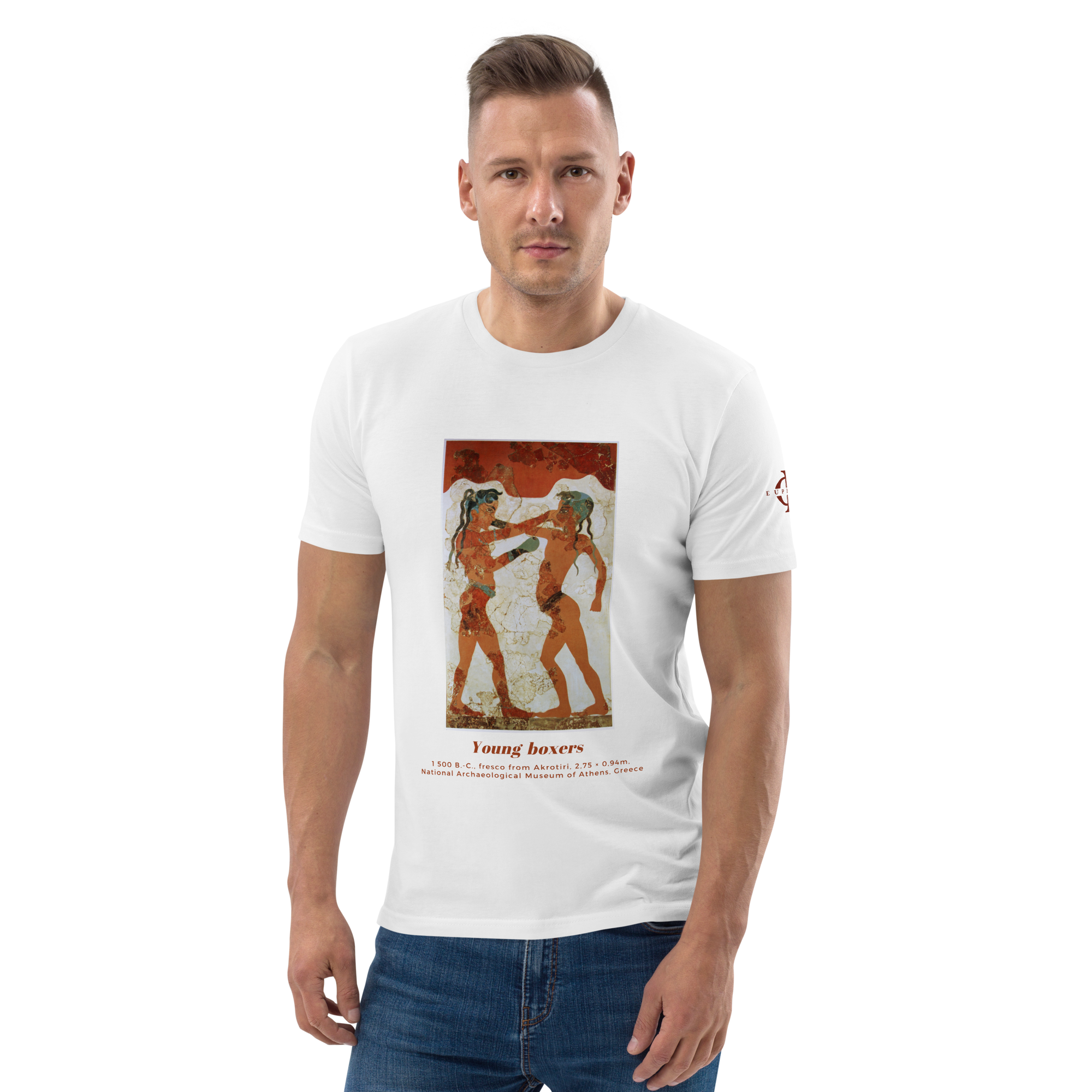 T-shirt - Young Boxers of Akrotiri - Blanc Euphron Store