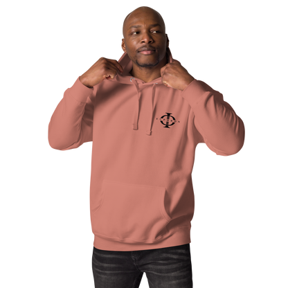 Hoodie - The Vitruvian Handball Goalkeeper - Rose
