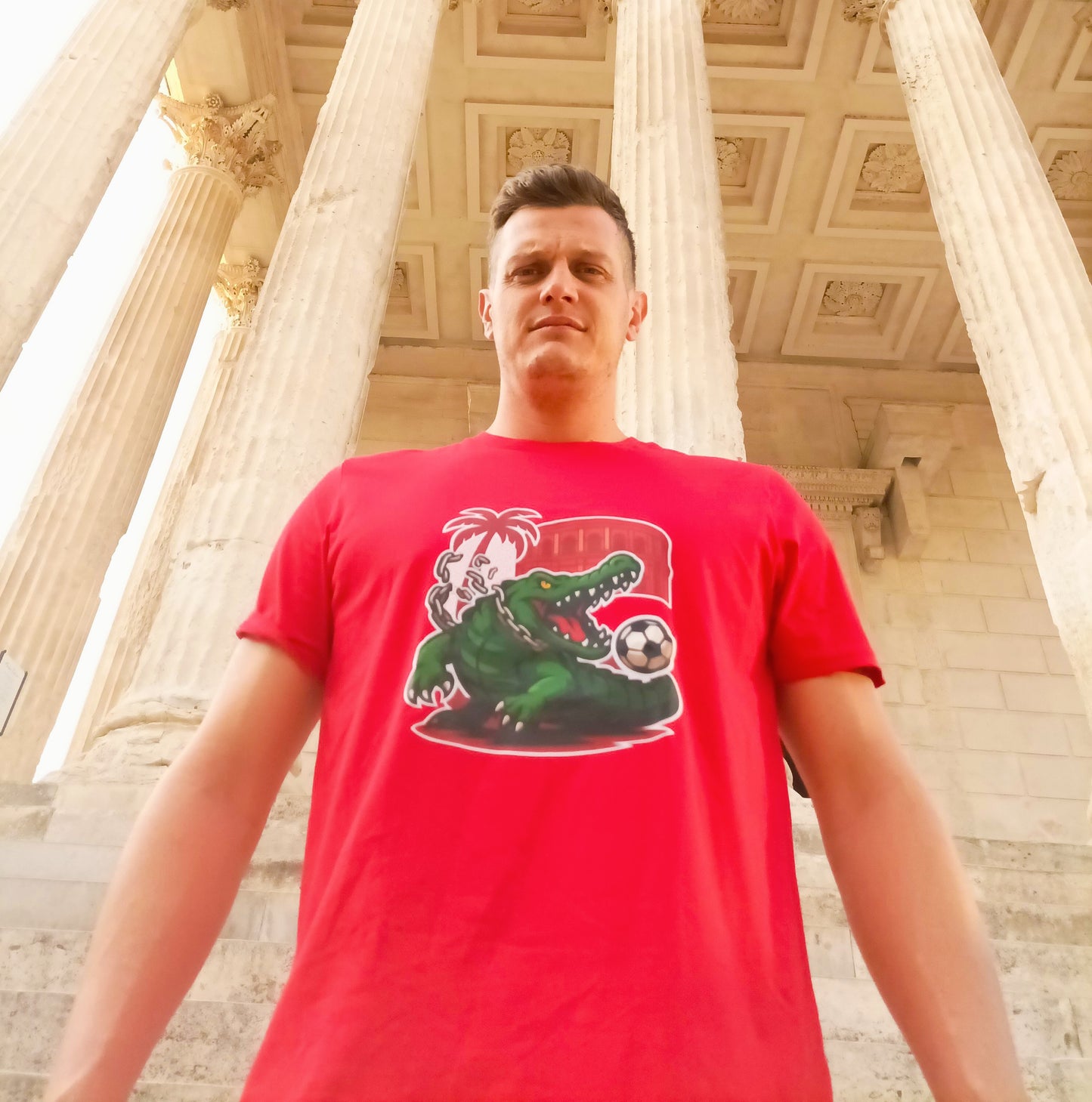 T-shirt - Crocodile Nîmois - Rouge