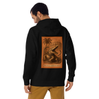 Hoodie Euphron « Crocodilus Numquam Moritur », coloris noir : le crocodile de Nîmes et la devise Crocodilus Numquam Moritur – vue de dos