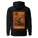 Hoodie Euphron « Crocodilus Numquam Moritur », coloris noir : le crocodile de Nîmes et la devise Crocodilus Numquam Moritur – vue de dos