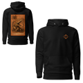 Hoodie Euphron « Crocodilus Numquam Moritur », coloris noir : le crocodile de Nîmes et la devise Crocodilus Numquam Moritur