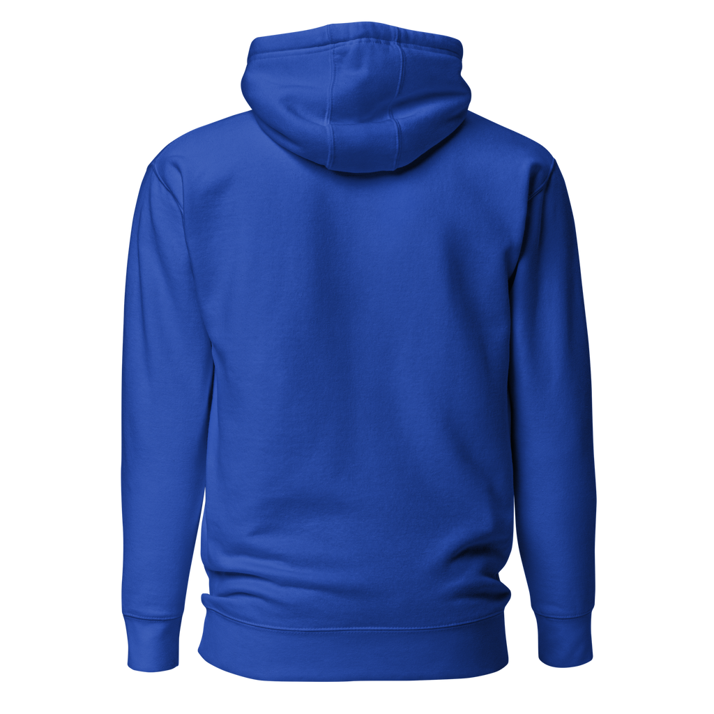 Hoodie Euphron « Euphron Classic », coloris bleu : signé du logo Euphron – vue de dos