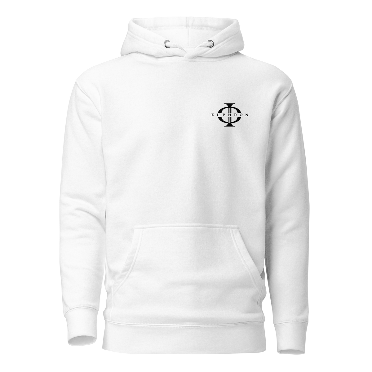 Hoodie Euphron « Euphron Classic » : signé du logo Euphron – vue de face