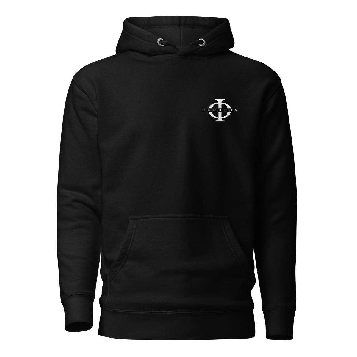 Hoodie Euphron « Euphron Classic » : signé du logo Euphron – vue de face