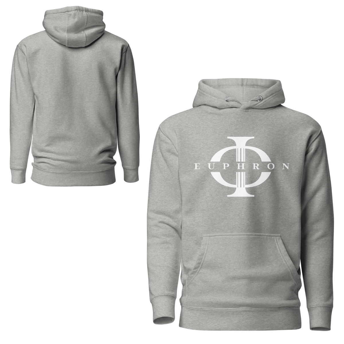 Hoodie Euphron « Euphron Classic », coloris gris : signé du logo Euphron