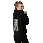 Euphron hoodie “Pelotaris, Tobeen” in black: Les Pelotaris, painting by Tobeen – back view