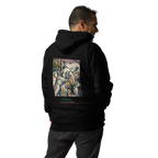 Euphron hoodie “Pelotaris, Tobeen” in black: Les Pelotaris, painting by Tobeen – back view