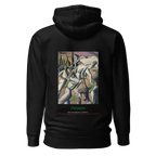 Euphron hoodie “Pelotaris, Tobeen” in black: Les Pelotaris, painting by Tobeen – back view