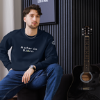 Sweatshirt Euphron « A star is Björn », coloris bleu marine : hommage à Björn Borg, légende du tennis – vue de face