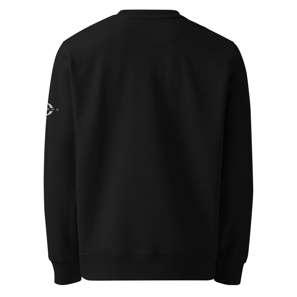 Sweatshirt Euphron « Basketball on the Moon », coloris noir : un astronaute qui shoote au basket sur la Lune – vue de dos