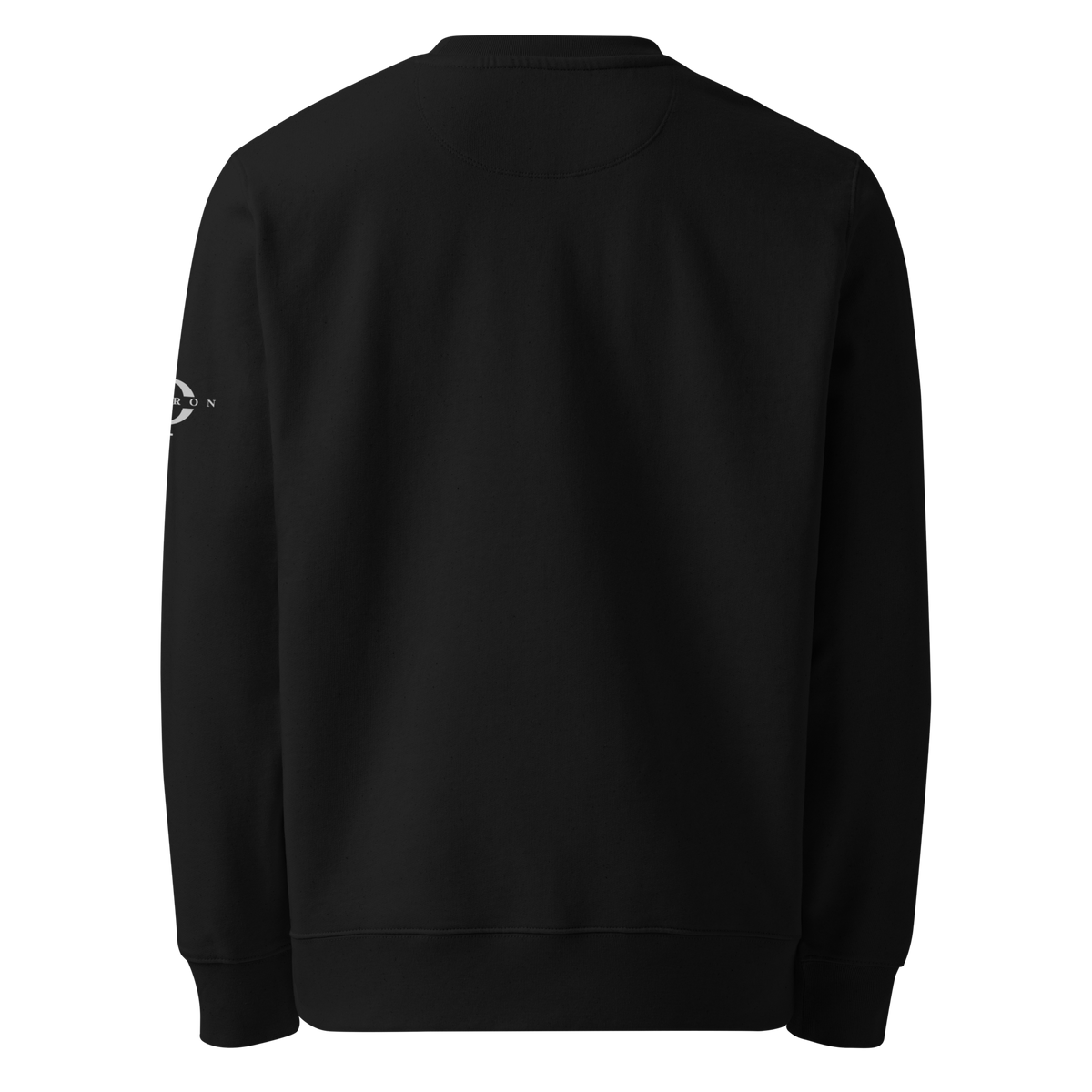 Sweatshirt Euphron « Basketball on the Moon », coloris noir : un astronaute qui shoote au basket sur la Lune – vue de dos