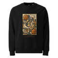 Sweatshirt Euphron « Basketball, Picasso style », coloris noir : le basketball revisité façon cubisme, en hommage à Picasso – vue de face