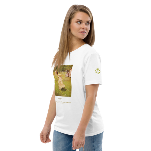 T-shirt Euphron « A Rally, Sir John Lavery », coloris blanc : partie de tennis peinte par Sir John Lavery