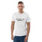 T-shirt Euphron « A star is Björn », coloris blanc : hommage à Björn Borg, légende du tennis – vue de face