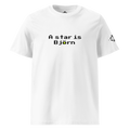 T-shirt Euphron « A star is Björn », coloris blanc : hommage à Björn Borg, légende du tennis
